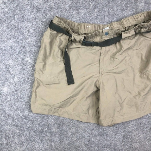 Columbia Shorts Adult XL Extra Large 6L Beige Belted Hiking Lightweight - Picture 2 of 9